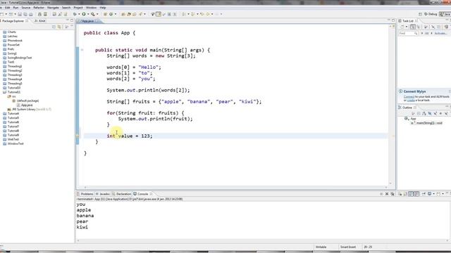Learn Java Tutorial for Beginners, Part 11: Arrays of Strings