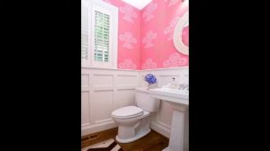 Розовая ванная комната