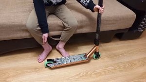 трюковой самокат) oxelo mf 1.8+