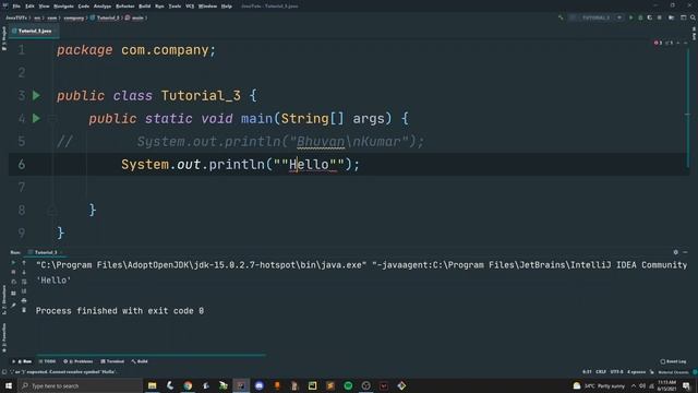 Java Tutorial #3 - Escape sequence characters смотреть онлайн
