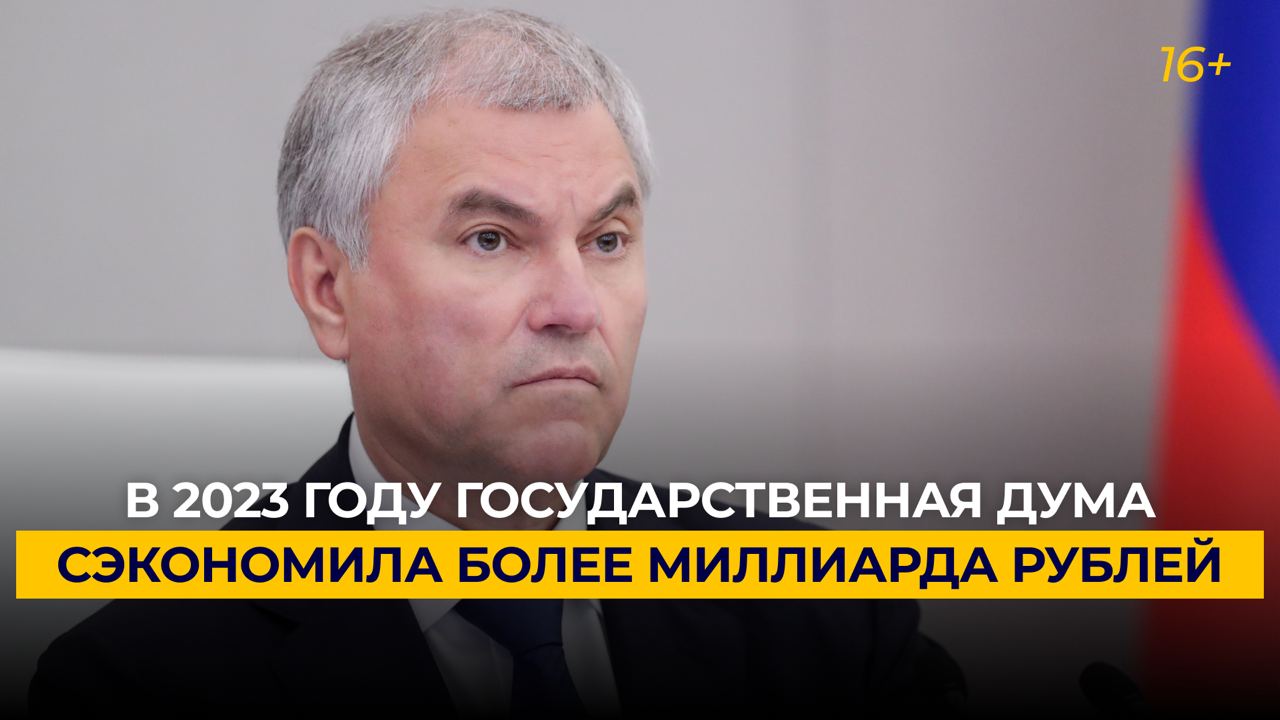 «В 2023 году Государственная Дума сэкономила более миллиарда рублей»
