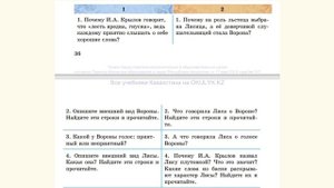 Русский язык 6 класс урок 7. Крылов”Ворона и лисица”. Орыс тілі 6 сынып 7 сабақ.