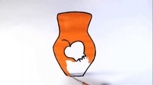 Как нарисовать ВАЗУ/Учим ЦВЕТА/Рисунок раскраска ВАЗА/How to draw a VASE