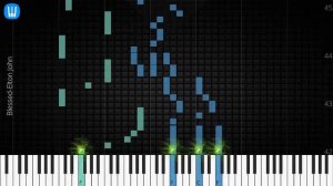 🎹 Blessed, Elton John, Synthesia Piano Tutorial