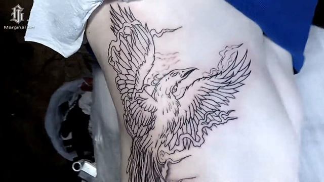 Птица Феникс первый сеанс.Bird Phoenix first session.