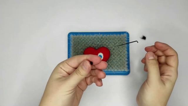 Валяние подвесного декора Сердечка с крылышками.Часть1.МК по валянию из шерсти. смотреть онлайн