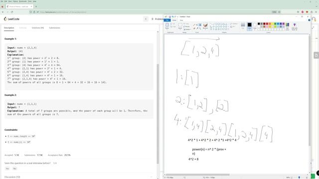 Power Of Heroes - LeetCode 2681 - Python смотреть онлайн