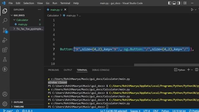 Python Project - Simple Calculator using Pysimplegui [Hindi] | Coding Chaska