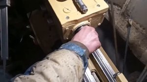 Подготовка шпинделя ТВ-4 к посадке планшайбы.