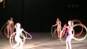 Акробатический номер "Игра с обручами" ЦИРК НАДЕЖДА