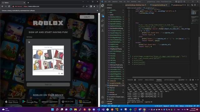 Roblox Accounts Creation Funcaptcha Solver смотреть онлайн