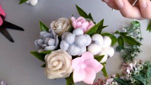 Мини мастер-класс по сборке букета из мыла