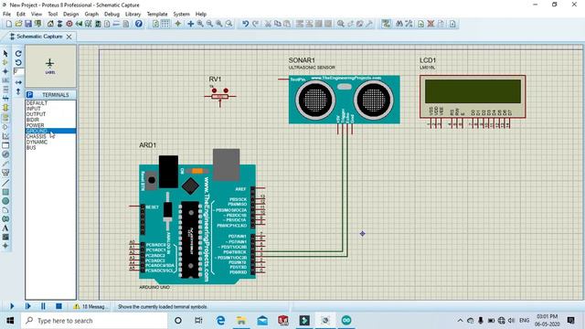5 How to make Ultrasonic Distance Finder in Proteus 8 Software   #Easytronic Tutorial #code #circui