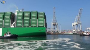 BIGGEST CONTAINER SHIP EVER ACE Maiden call at ROTTERDAM Port - Shipspotting September 2021