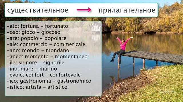 Суффиксы существительных, наречий и глаголов – Итальянский как родной – 54