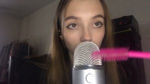 АСМР МАКИЯЖ СЛЮНКОЙ ? тк тк, звуки рта, визуалочки
