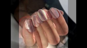 Бежевые ногти с втиркой ? ИДЕИ МАНИКЮРА ? ДИЗАЙН НОГТЕЙ ??? HD