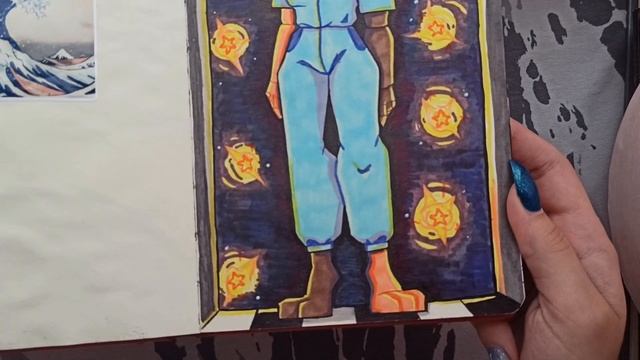 Обзор на "скетчбук" (фанарты на всё подряд и испорченный маникюр) смотреть онлайн