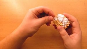 Модульное оригами цыплёнок Как сделать цыплёнка из модулей