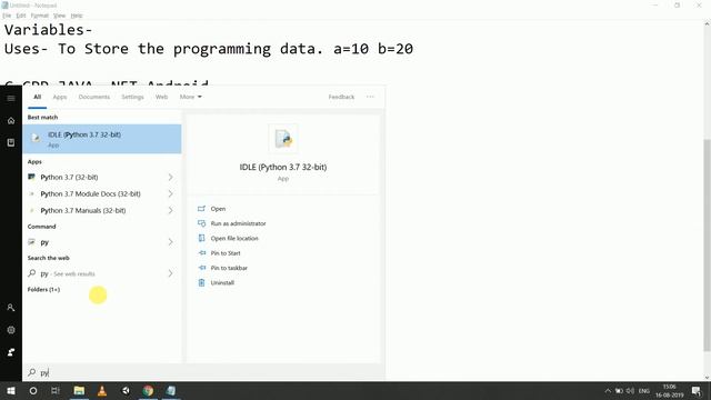 #3 Getting Start With Python | Python Variables | Data Types