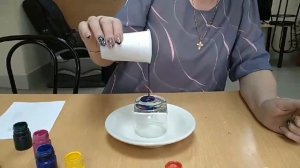 Покраска стакана акриловыми красками