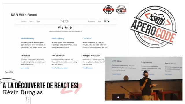 ApéroCode - À la découverte de React ESI - Kévin Dunglas смотреть онлайн