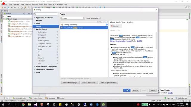 Android Studio TFS Team Foundation Plugin смотреть онлайн