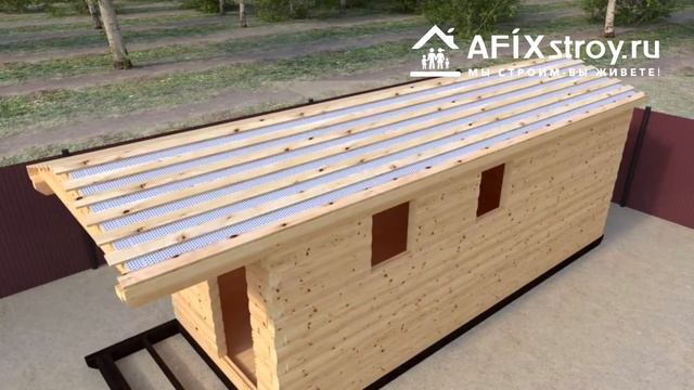 Сборка и обустройство мобильной бани от компании Afixstroy.ru смотреть онлайн