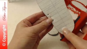 #53.  Подготовка подошвы на кожаной основе для пинеток и домашней вязанной обуви