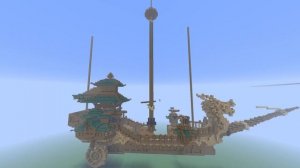 Genshin Impact Minecraft Build: Beidou's Ship