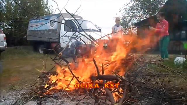Отдых на даче! Костер, шашлык, печенная картошка!!! смотреть онлайн