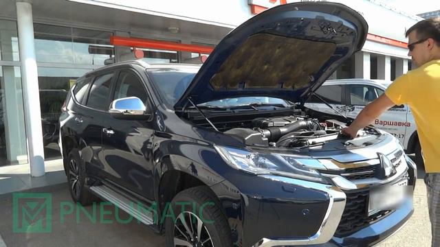 Упоры капота для Mitsubishi Pajero Sport / L200 2016- смотреть онлайн