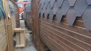 #Баня-квадро 6 метров без помывочной #баня-бочка