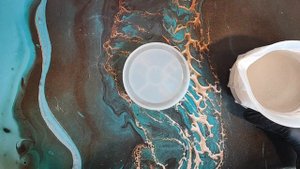 Круглый поднос из гипса DIY. Пропорции смеси Скульптор.