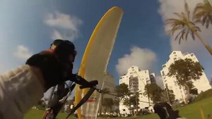 Поднимание параплана способом "кобра"