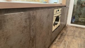 Odissey | Обновление кухни - новые фасады и столешница из ламината HPL с подклееной мойкой Franke