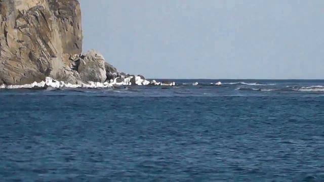 Пляж японского моря зимой!