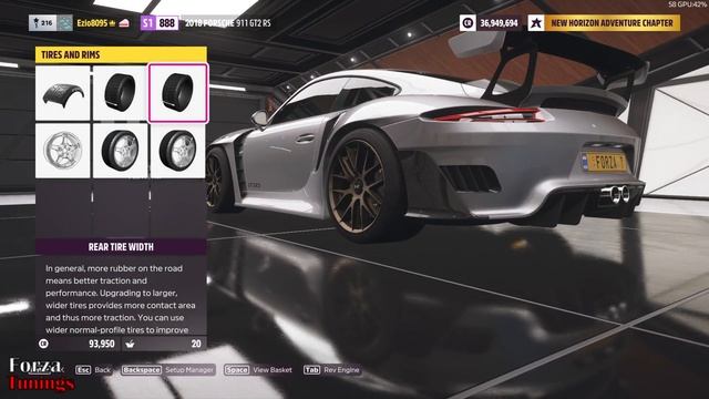 Forza Horizon 5 - 2018 Porsche 911 GT2 RS all tunings + drive смотреть онлайн