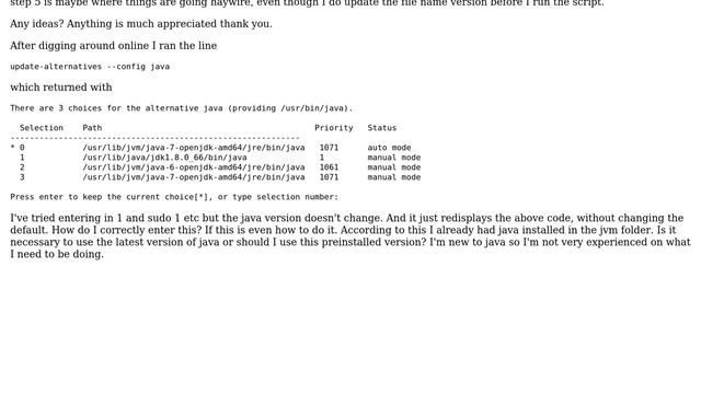 Ubuntu: java -version pulling up wrong version смотреть онлайн