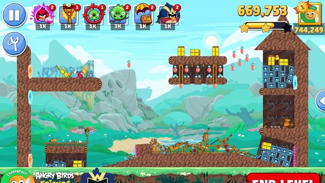 Angry Birds Friends Tournament 1256 Level 3 No Power UP смотреть онлайн
