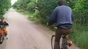Велосипед с мотором от бензопилы