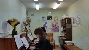 К. Сен-Санс "Пляска смерти" (переложение для 8 рук)