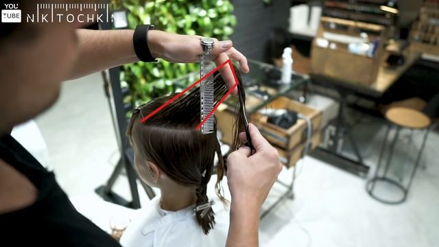 MEDIUM LENGTH HAIRCUT with ROUND BANGS - NIKITOCHKIN