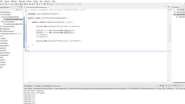 Runnable Interface смотреть онлайн