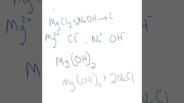 Net Ionic Equation MgCl2 + NaOH смотреть онлайн