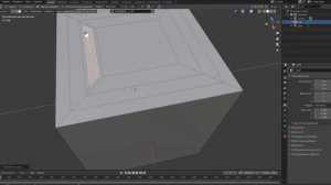 Создаём новые грани вдавливая их внутрь (блендер 2.83)