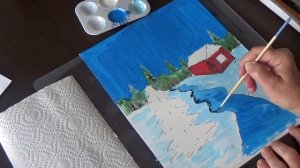 Как быстро и легко нарисовать зимнюю сказку. Композиция