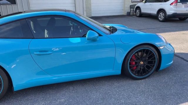 2017 Porsche 911 Miami Blue: Ceramic Coating & Window Tint смотреть онлайн