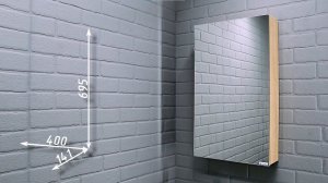 Шкаф-зеркало Мечта 40  Дуб сонома