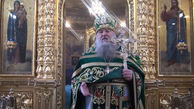 9.04.2017 Божественная литургия. Неделя 6-я ваий цветоносная, Вербное воскресенье. смотреть онлайн